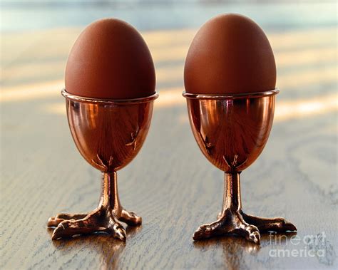 Copper Chicken Feet Egg Cups Photograph By Catherine Sherman Fine Art America