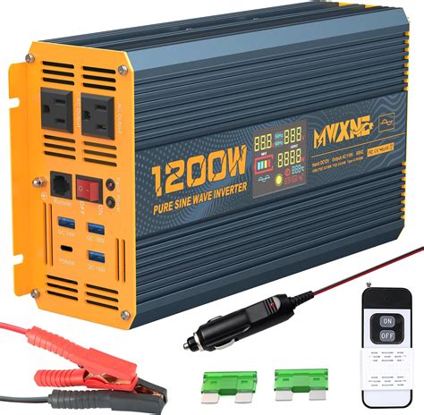 Amazon Jarxioke Watt Pure Sine Wave Power Inverter Vdc To