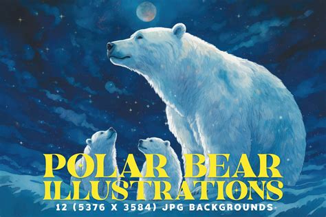 12 Polar Bear Illustrations in 5K | HipFonts