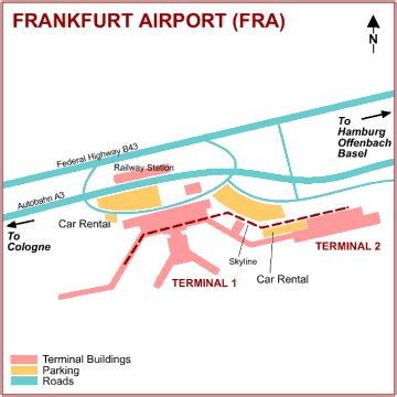 maps of dallas: Frankfurt Airport Map