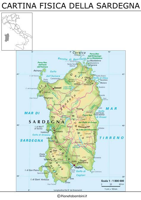 Cartina Geografica Della Sardegna 10