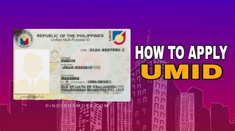 How To Apply Umid Simple Steps You Need To Follow ~ Pinoy Formosa