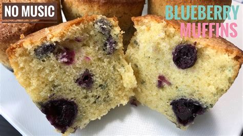 Blueberry Muffins Recipes Cooking ASMR YouTube