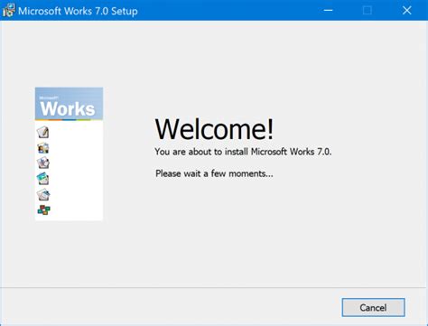 microsoft works    install  windows