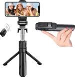 Buy Wrapadore Black Abs Plastic Stainless Steel Selfie Stick Tripod