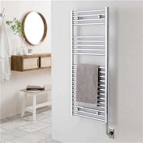 BathSelect Stainless Steel Electric Bar Towel Warmer In Chrome Finish