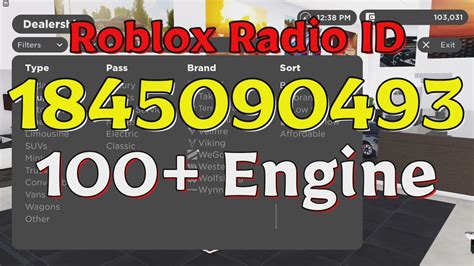 Engine Roblox Radio Codes Ids Youtube