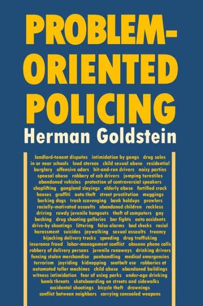 Problem-Oriented Policing by Herman Goldstein, Paperback | Barnes & Noble®