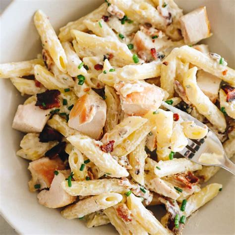 Chicken Bacon Ranch Pasta The Healthy Maven