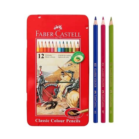 Faber Castell Classic Color Pencils Tin Case Color Pencil