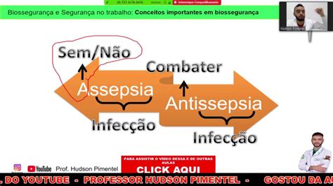 AULA O6 ASSEPSIA E ANTISSEPSIA CONCEITOS EM BIOSSEGURANÇA PARTE