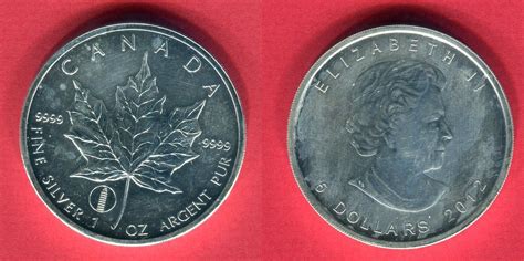 Kanada Dollars Silberm Nze Unze Maple Leaf Privy Mark Pisa