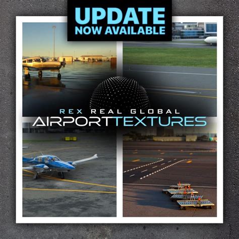 REX Real Global Airport Textures MSFS Update For Sim Update IX