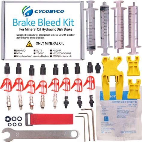 Amazon Cycobyco Mineral Oil Bicycle Hydraulic Disc Brake Bleed Kit