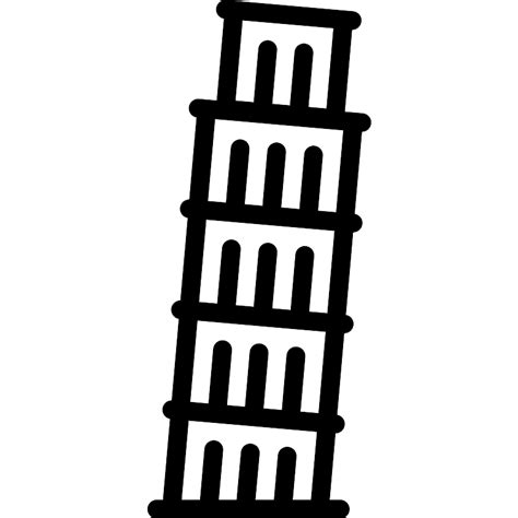 Leaning Tower Of Pisa Vector SVG Icon SVG Repo