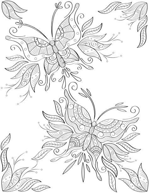 Butterfly Adult Coloring Pages A Journey Of Relaxation And Creativity