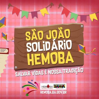 Hemoba Lan A Campanha De S O Jo O Para Doa O De Sangue Blog Do