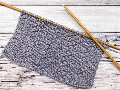 Knit Chevron Seed Stitch Easy Tutorial Love Life Yarn