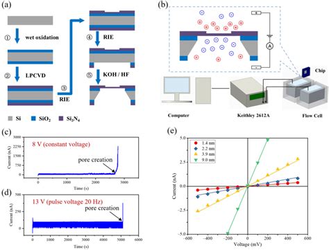 Figure From Fast Fabrication Of Solid State Nanopores For Dna