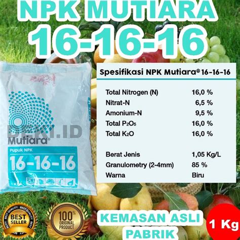 Jual Model Xnl Pupuk Npk Mutiara Meroke Kg Kemasan Pabrik