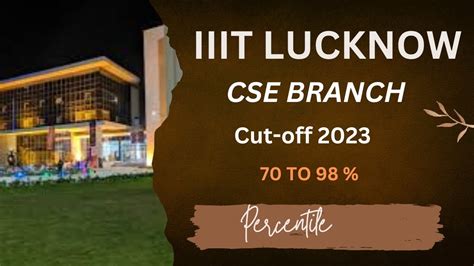 Iiit Lucknow Expected Cutoff 2023 Cse It Cutoff Fees Placement Jee Mains Cut Off