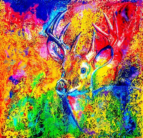 Camouflaged Deer Mixed Media By Jan Andersen Fine Art America