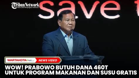 Wow Prabowo Butuh Dana Rp T Untuk Program Makanan Dan Susu Gratis