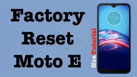 How To Factory Reset Moto E Model N57C9 Reset Motorola E 2020