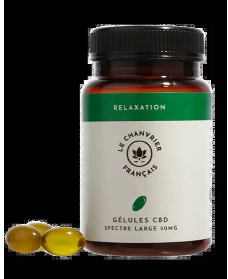 GÉLULES CBD RELAXATION Le Chanvrier Français