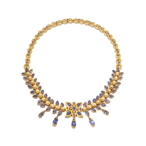 Sapphire And Diamond Necklace Circa 1960 Iconic Jewels Her Sense Of Style Jewelry Sotheby S