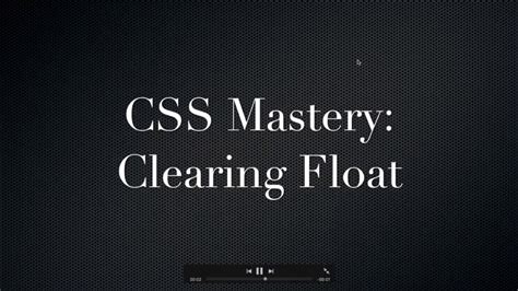 Css Mastery Clearing Float Part 2 Youtube