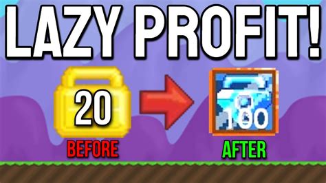 Lazy Profit Using Only Wls No Farming Growtopia How To