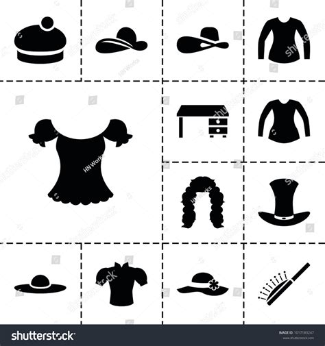 Stylish Icons Set 13 Editable Filled Stock Vector Royalty Free