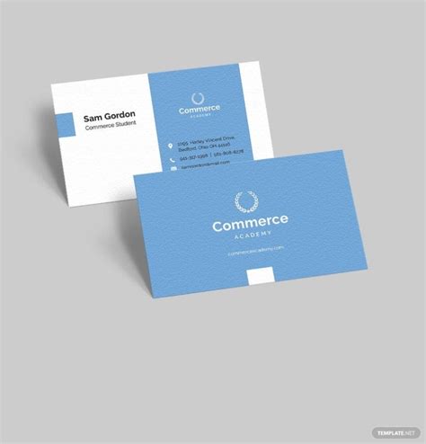 Student Business Card Template