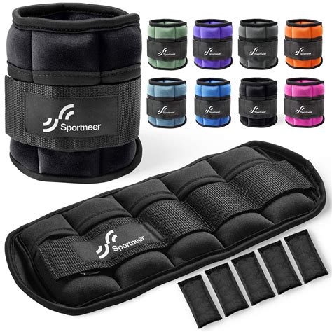 Sportneer Ankle & Wrist Weights Set 2lb, Fully Adjustable Weights Ankle