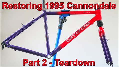 Retro 1995 Cannondale F600 restoration Part 2 - Teardown - YouTube