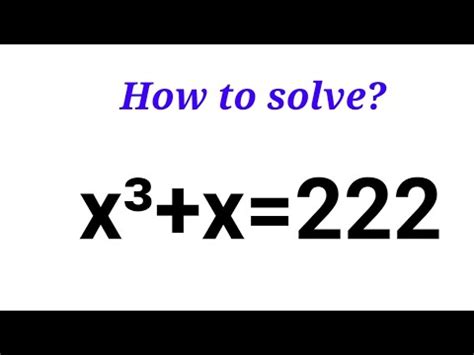 A Nice Exponential Equation A Nice Exponential Problem A Nice