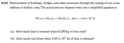 6.63 Deterioration of buildings, bridges, and other | Chegg.com