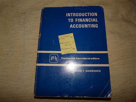 Amazon Introduction To Financial Accounting Horngren Charles T