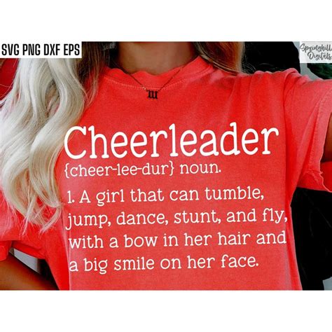 Cheerleader Definition Cheer Shirt Svg Cheerleading Pngs Inspire Uplift