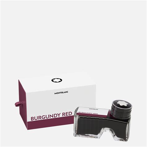 Ink Bottle 60 Ml Burgundy Red Luxury Ink Bottle Montblanc® Sg