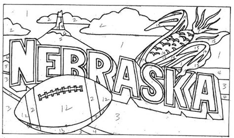 Husker Football Coloring Pages