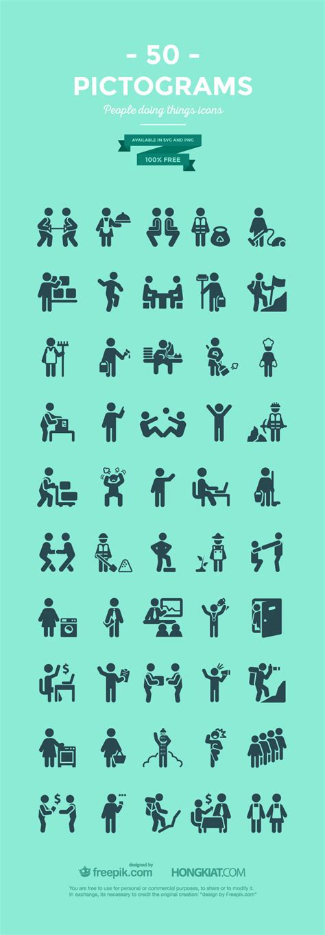 Free Pictogram Icons Of Everyday Life, 47% OFF