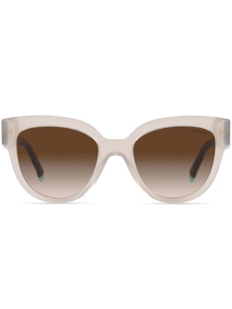 Tiffany And Co Eyewear Tiffany T Cat Eye Frame Sunglasses Farfetch