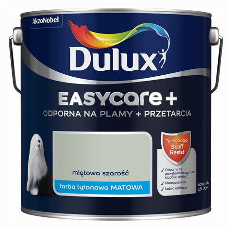 Farba Dulux Easycare Plus Mi Towa Szaro L Z Najszybsz I