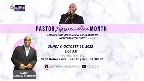 CODCCLA Pastor Appreciation 2022 Pastor Anthony Thompson Of Uplift