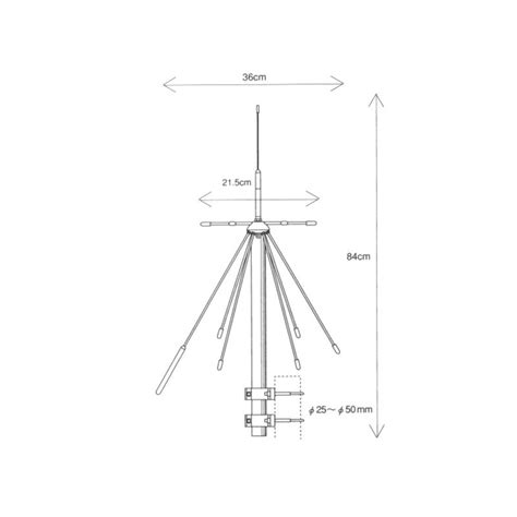 Diamond D Discone Antenne T M Mhz