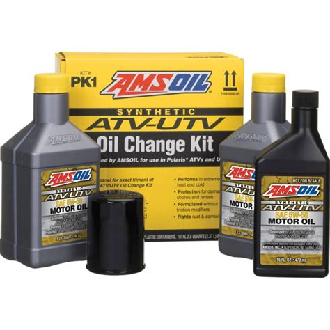 AMSOIL Synthetic ATV UTV SAE 5W 50 PK1 Motor Oil Change Kit By AMSOIL