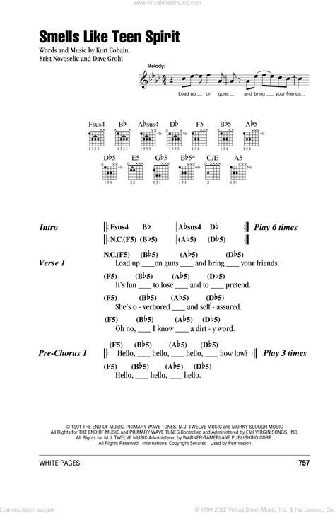 Guitar Chords Nirvana