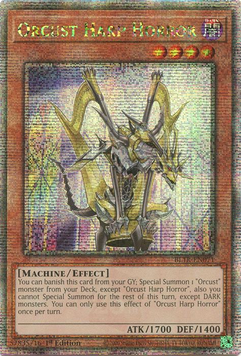 Orcust Harp Horror Quarter Century Secret Rare Bltr En Prices